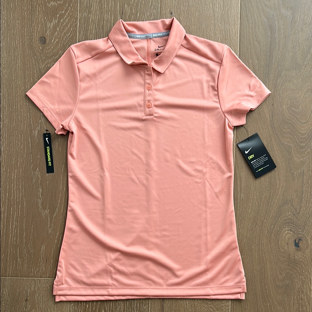 Nike Pink Golf Short Sleeve Shirt